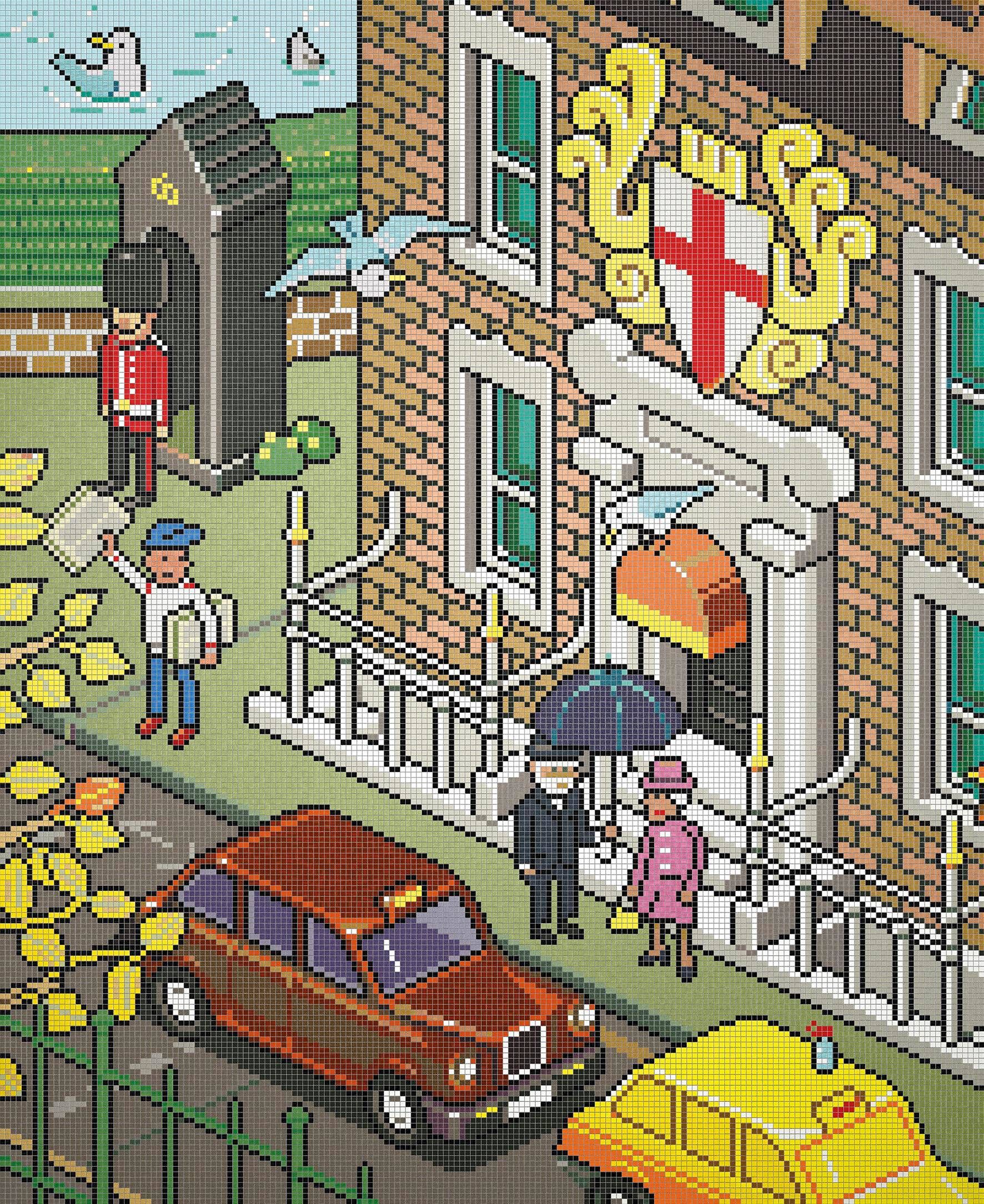 pionieri pixel art eBoy firmano ‘A mosaic installation’ per Bisazza