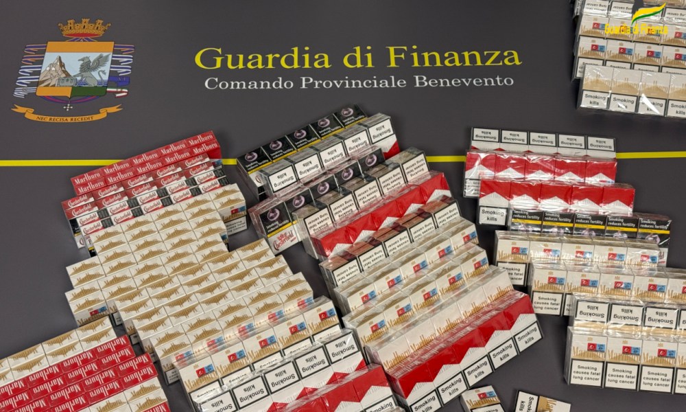 Benevento, fermato in centro con 8 kg di sigarette di contrabbando: sanzione da 43mila euro – NTR24.TV