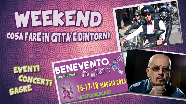 Giardinaggio in Villa, Enrico Ruggeri a Ponte, centauri in giacca e cravatta: gli appuntamenti del week end a Benevento e nel Sannio – NTR24.TV