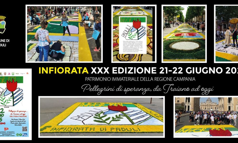 Infiorata, via Appia Traiana, tiella e zeppola padulese: il comune sannita in bella mostra a CampaniAlleva – NTR24.TV