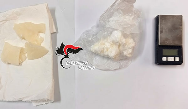 Salerno, cocaina ed eroina in casa: arrestato a Fratte un 34enne dai Carabinieri
