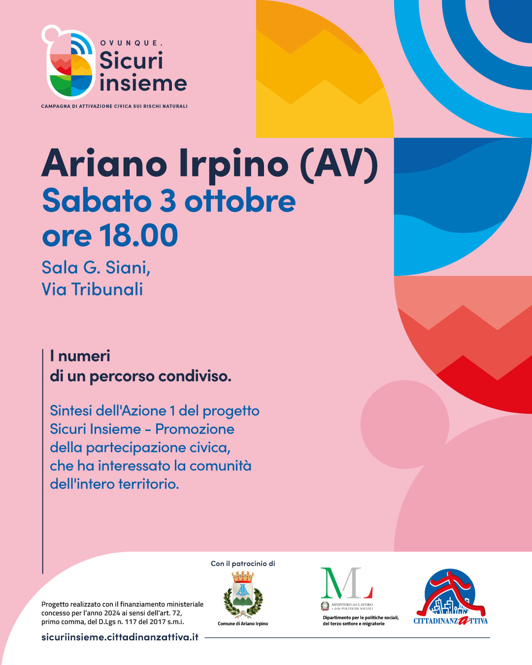 presentazione dei risultati ad Ariano